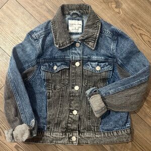 Highway Jeans Patchwork Denim Jacket Small Blue Gray 100% Cotton